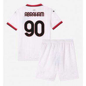 AC Milan Tammy Abraham #90 Borta Kläder Barn 2024-25 Kortärmad (+ Korta byxor)